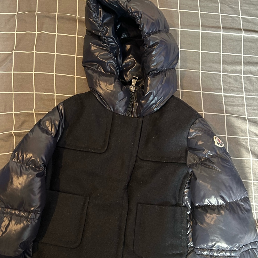Moncler Kids Navy Quilted/ Puffer Jacket